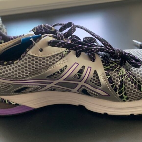 Asics Purple & Gray Running Sneakers NWT Size 8.5 - Picture 9 of 9